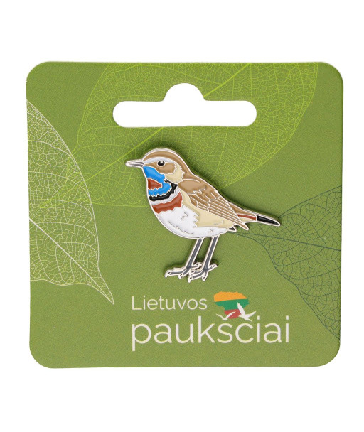 Pin badge Bluethroat